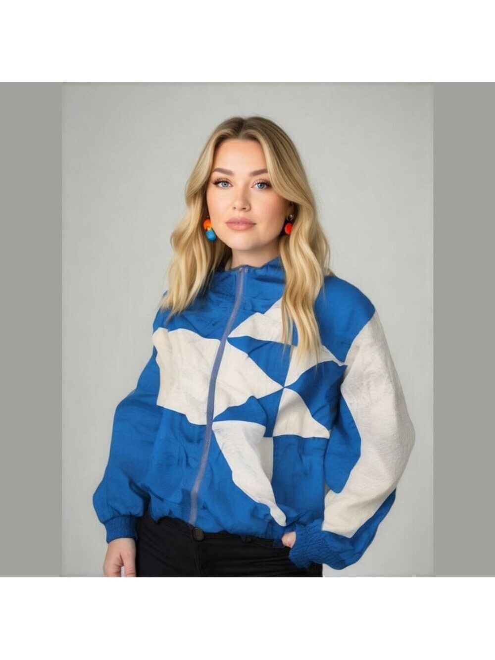 Basic Rituals Vintage Windbreaker Jacket Size XL